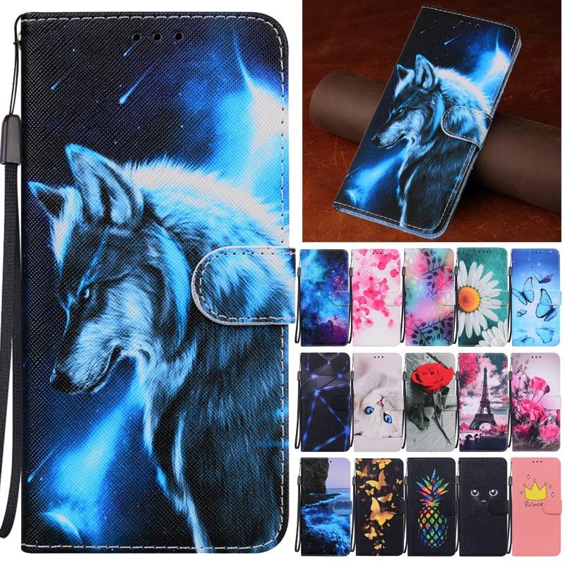 Redmi9T Magnetic Leather Phone Case on For Xiaomi Redmi 9T 9AT 9A 9C NFC Redmi9 9 T A Power 9Prime Wallet Book Cute Cover Colorful Premium Leather Wrist Strap Viewing Stand Magnetic Folio Inner Protective Flip Cover
