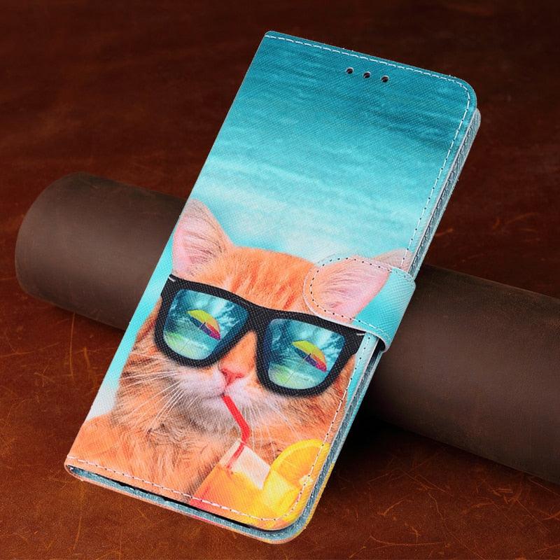 Redmi9T Magnetic Leather Phone Case on For Xiaomi Redmi 9T 9AT 9A 9C NFC Redmi9 9 T A Power 9Prime Wallet Book Cute Cover Colorful Premium Leather Wrist Strap Viewing Stand Magnetic Folio Inner Protective Flip Cover