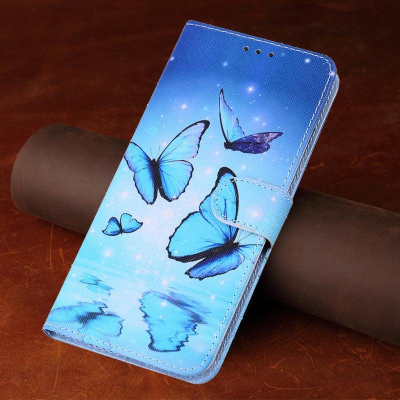 Redmi9T Magnetic Leather Phone Case on For Xiaomi Redmi 9T 9AT 9A 9C NFC Redmi9 9 T A Power 9Prime Wallet Book Cute Cover Colorful Premium Leather Wrist Strap Viewing Stand Magnetic Folio Inner Protective Flip Cover