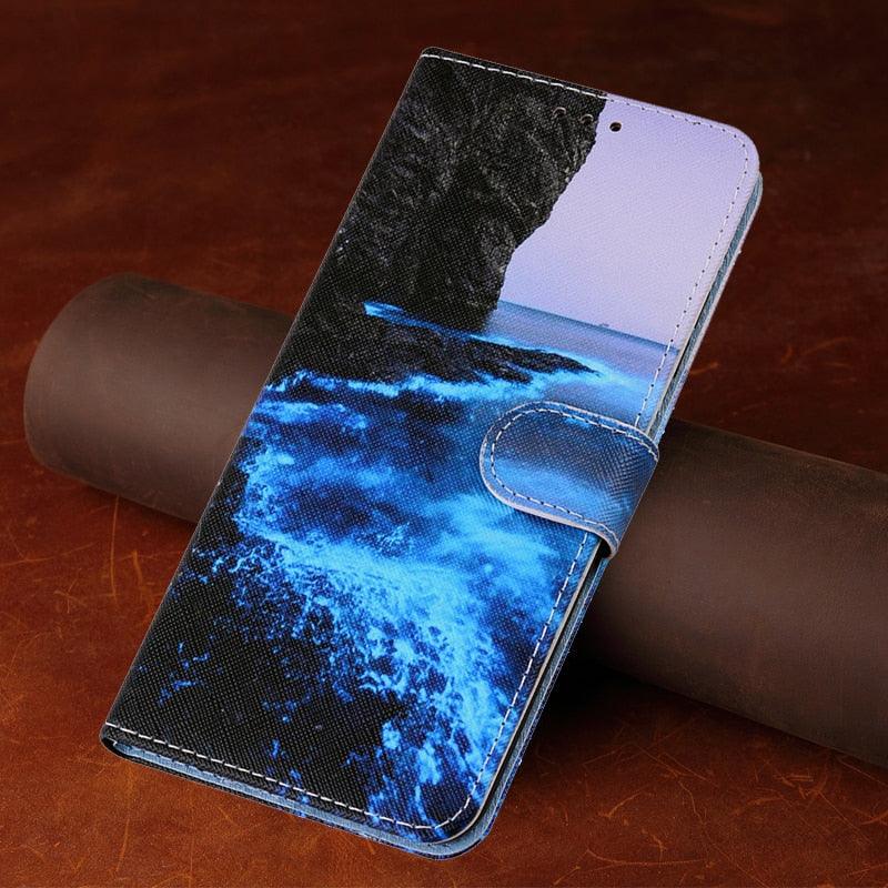 Redmi9T Magnetic Leather Phone Case on For Xiaomi Redmi 9T 9AT 9A 9C NFC Redmi9 9 T A Power 9Prime Wallet Book Cute Cover Colorful Premium Leather Wrist Strap Viewing Stand Magnetic Folio Inner Protective Flip Cover