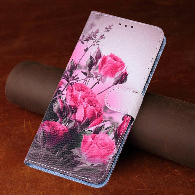 Redmi9T Magnetic Leather Phone Case on For Xiaomi Redmi 9T 9AT 9A 9C NFC Redmi9 9 T A Power 9Prime Wallet Book Cute Cover Colorful Premium Leather Wrist Strap Viewing Stand Magnetic Folio Inner Protective Flip Cover