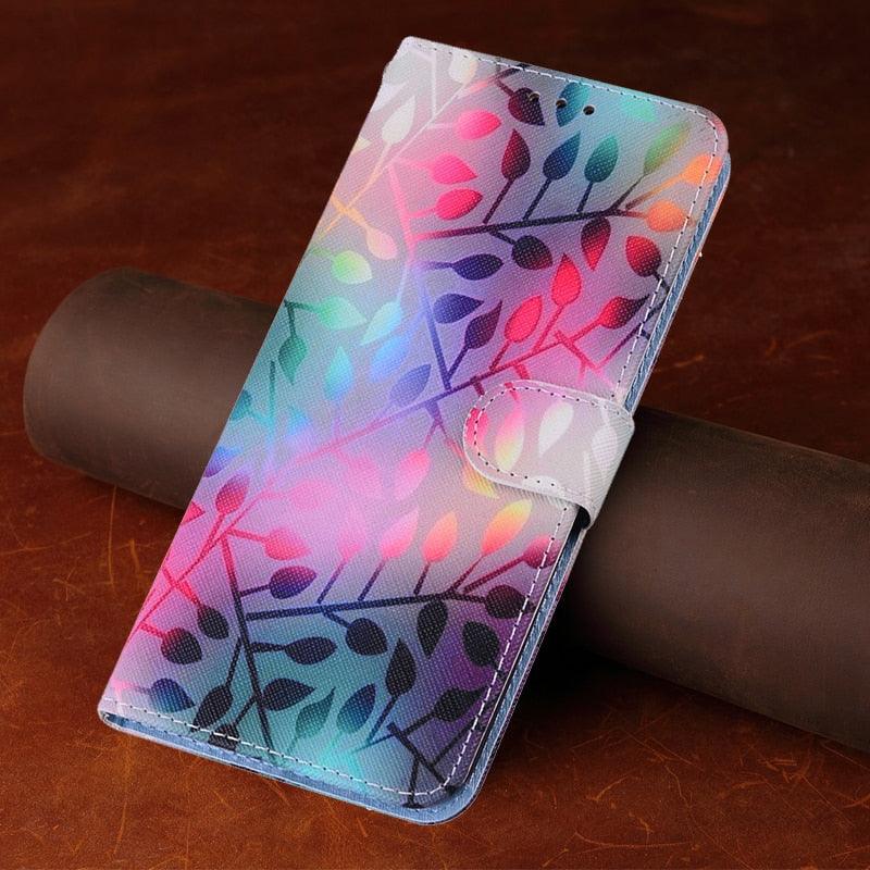 Redmi9T Magnetic Leather Phone Case on For Xiaomi Redmi 9T 9AT 9A 9C NFC Redmi9 9 T A Power 9Prime Wallet Book Cute Cover Colorful Premium Leather Wrist Strap Viewing Stand Magnetic Folio Inner Protective Flip Cover