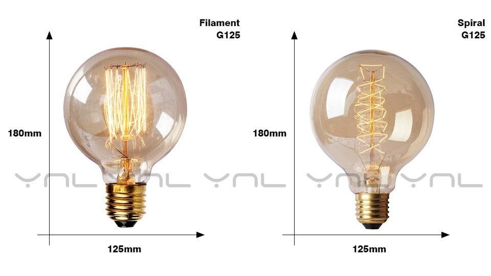 Retro Edison Bulb ST64 A19 T45 G80 G95 G125 Incandescent Light Bulb E27 220V 40W filament bulb lighting tubes Edison