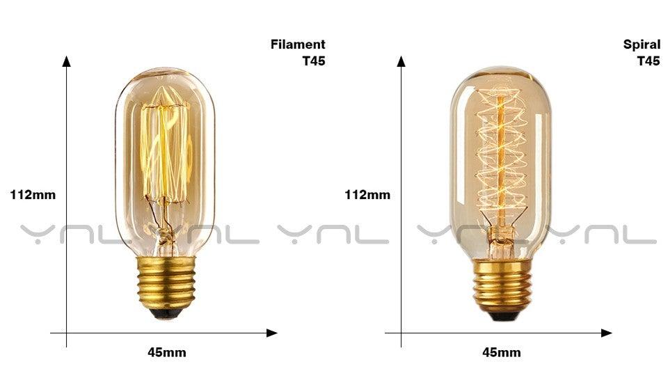 Retro Edison Bulb ST64 A19 T45 G80 G95 G125 Incandescent Light Bulb E27 220V 40W filament bulb lighting tubes Edison