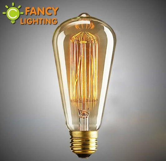 Retro lamp st64 vintage edison bulb e27 incandescent bulb 110v 220v light bulb 40w 60w filament lamp lampada for home decoration Vintage Incandescent 60W Edison Light Bulbs