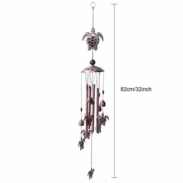 Retro Metal Romantic Wind Catcher Animal Wind Chime Iron Art Wind Bell Tubes Aluminum Tubes Hanging Art Wind Bell Gift Hanging Pendant Ornament For Home Xmas Mom Gifts Festival Balcony Garden Decoration