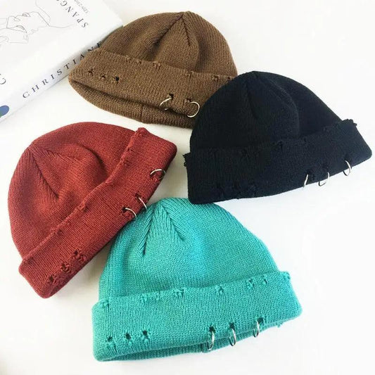 Retro Warm One Size Winter Beanies For Men Colorful Cute Casual Unisex Caps Outdoor Beanies For Women