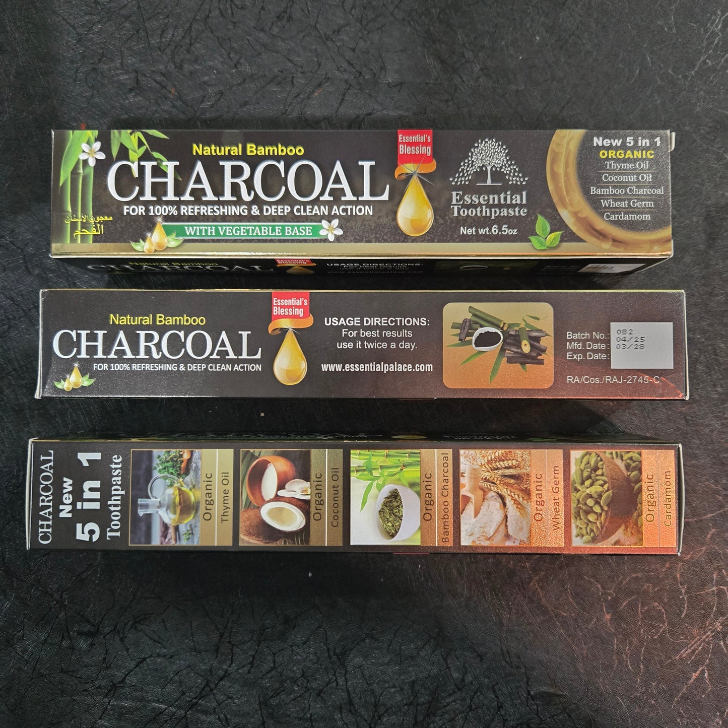 Charcoal toothpaste