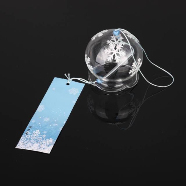 Romantic Cherry Wind Bells Japanese Wind Bell Japan Wind Chimes Handmade Glass Pendant Furin Home Decors Spa Kitchen Office Decor Birthday Gift Outdoor or Indoor Home Decors
