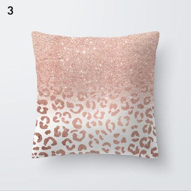 Rose Gold Beautiful Pillow Cover Cushion Home Decorative Colorful Print Cozy Pillow Cases Pineapple Pink Cushion Cover