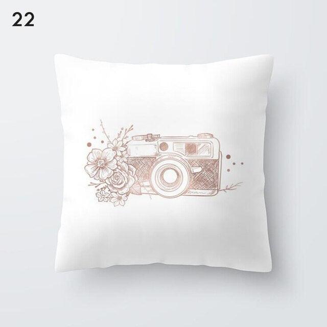 Rose Gold Beautiful Pillow Cover Cushion Home Decorative Colorful Print Cozy Pillow Cases Pineapple Pink Cushion Cover