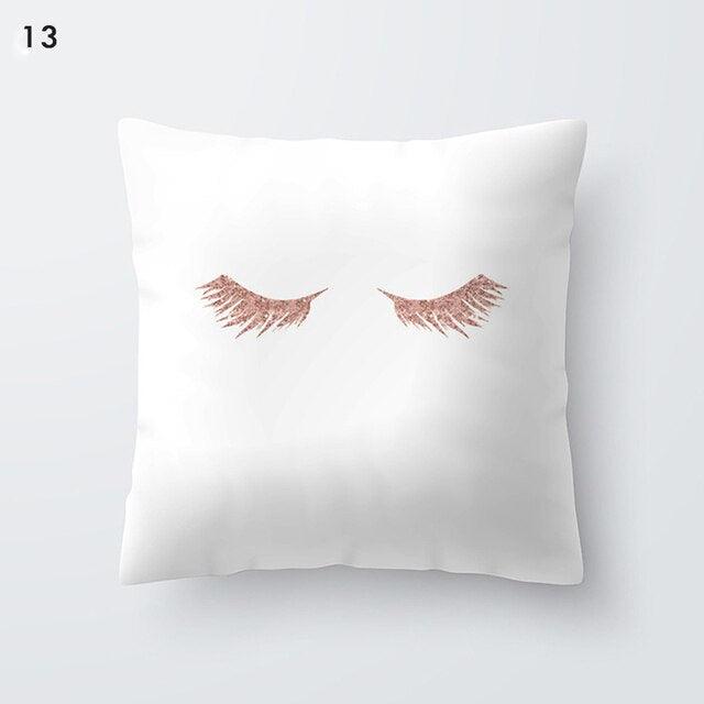 Rose Gold Beautiful Pillow Cover Cushion Home Decorative Colorful Print Cozy Pillow Cases Pineapple Pink Cushion Cover