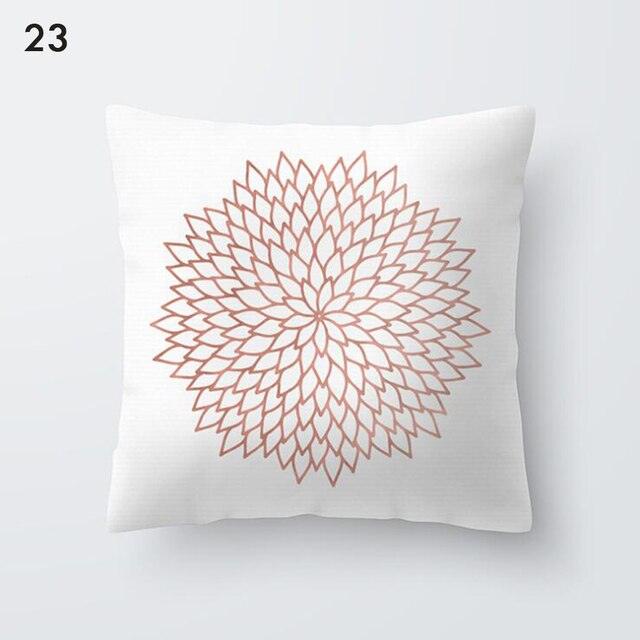 Rose Gold Beautiful Pillow Cover Cushion Home Decorative Colorful Print Cozy Pillow Cases Pineapple Pink Cushion Cover