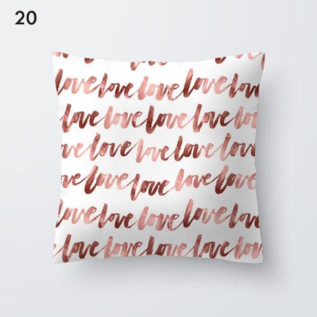 Rose Gold Beautiful Pillow Cover Cushion Home Decorative Colorful Print Cozy Pillow Cases Pineapple Pink Cushion Cover