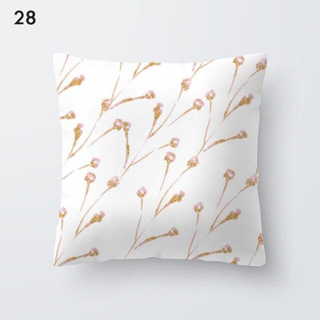 Rose Gold Beautiful Pillow Cover Cushion Home Decorative Colorful Print Cozy Pillow Cases Pineapple Pink Cushion Cover