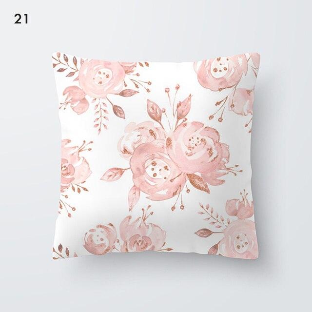 Rose Gold Beautiful Pillow Cover Cushion Home Decorative Colorful Print Cozy Pillow Cases Pineapple Pink Cushion Cover