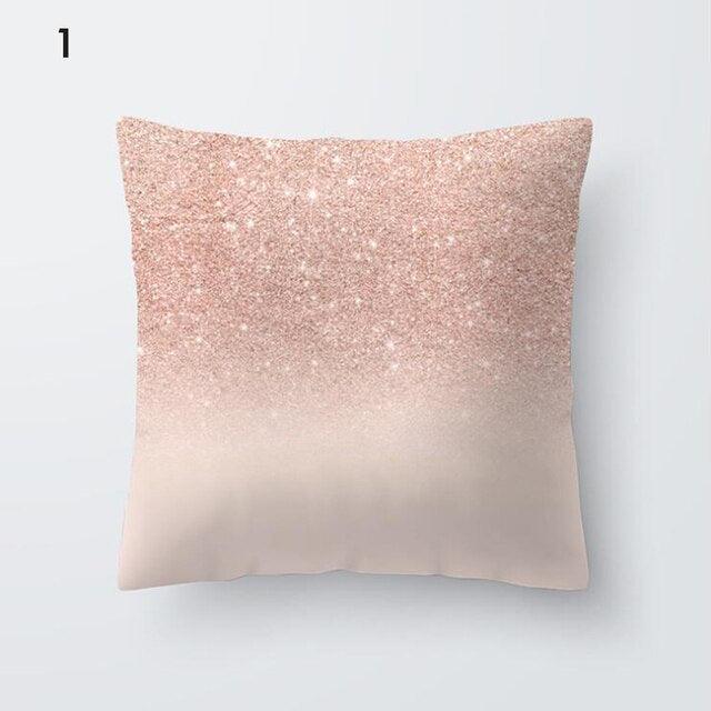 Rose Gold Beautiful Pillow Cover Cushion Home Decorative Colorful Print Cozy Pillow Cases Pineapple Pink Cushion Cover