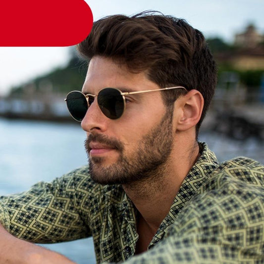 Round Sunglasses Fashionable Retro Sunglasses For Men New Round Shape Vintage Glasses for Men Women New Luxury Style Sunglasses For Men New Stylish Small Size Sunglasses