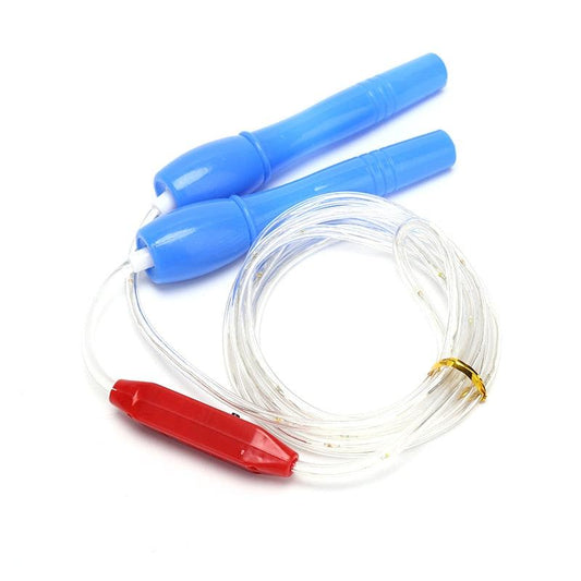 School Children Fitness Jump Ropes LED Light Up Skipping Kids Luminous Home Exercise Rope Sports Supplies Colorful Glowing Skipping Rope Handles Fast Speed Rope LED Light Up Colorful Jump Rope