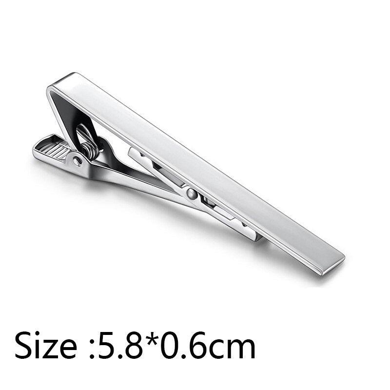 Simple Tie Clip Men Metal Copper Necktie Bar Clip Gold Silver Black 3 Bright Colors Best Gifts For Your Father Lover And Friends  Simple Classic Bar Clasp Practical Necktie Accessories Fashion Men Tie Clips Luxury Clothing Jewelry