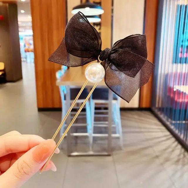 Simple Women Hair Stick Vintage Hair Clip Hairstyle U Shape Design Hairpin Girl Ponytail Hair Accessories
