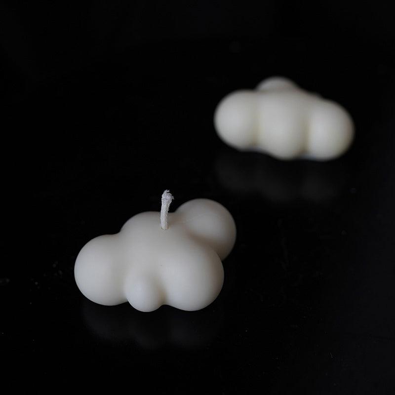 Small Scented Cloud Shape Birthday Candle Handmade Scented Candle Hand Poured Decorative Candle Aesthetic Candle Room Decor For Home Use Bedroom Romantic Soy Candle Home decoration Mother's Day Gifts