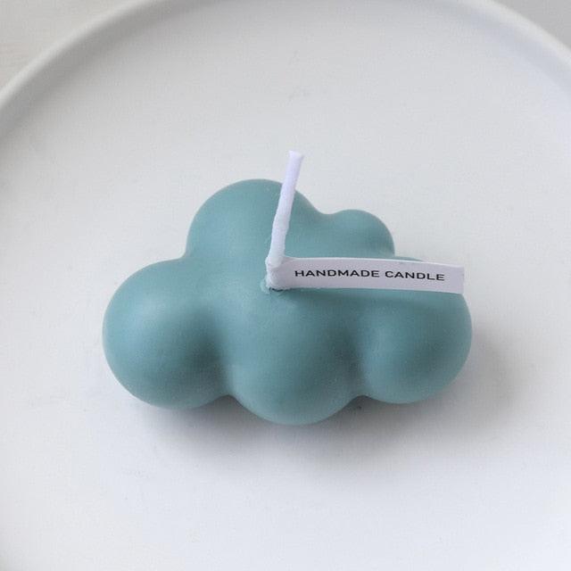 Small Scented Cloud Shape Birthday Candle Handmade Scented Candle Hand Poured Decorative Candle Aesthetic Candle Room Decor For Home Use Bedroom Romantic Soy Candle Home decoration Mother's Day Gifts