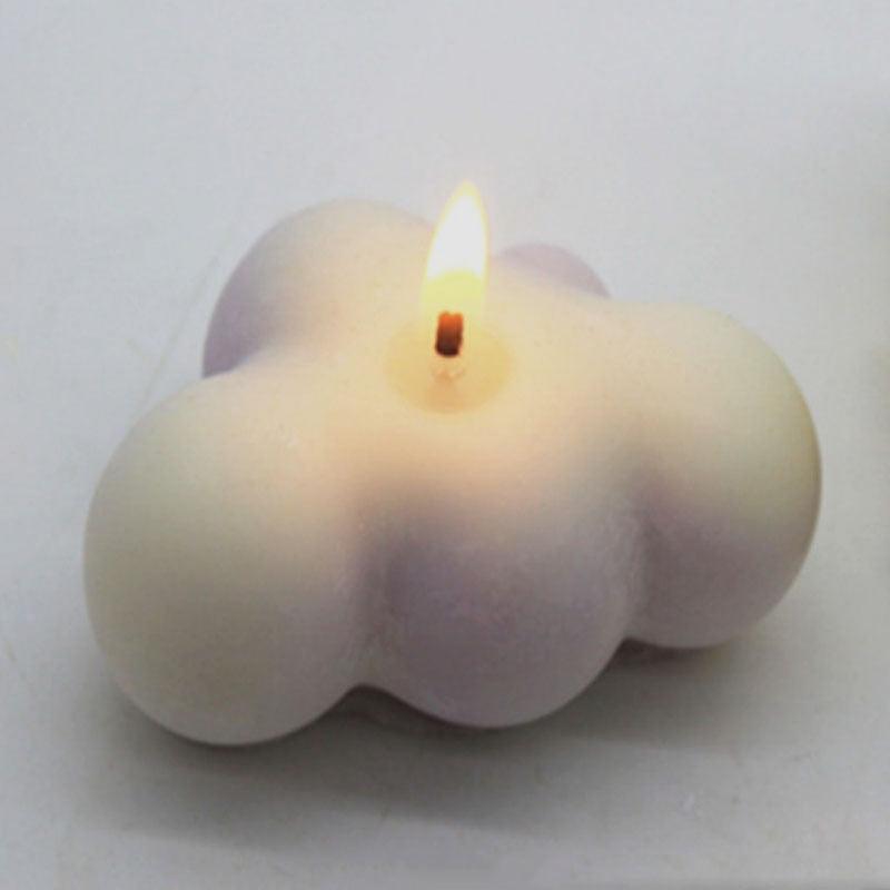 Small Scented Cloud Shape Birthday Candle Handmade Scented Candle Hand Poured Decorative Candle Aesthetic Candle Room Decor For Home Use Bedroom Romantic Soy Candle Home decoration Mother's Day Gifts