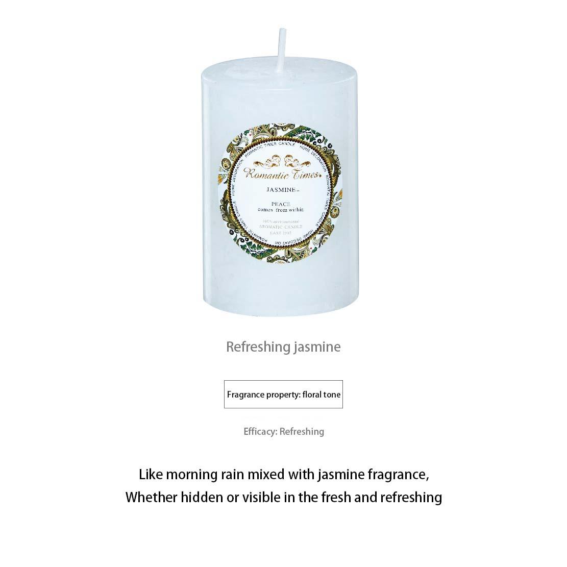 Smokeless Soy Wax Scented Candles Scented Pillar Candles Dripless Clean Burning Smokeless Dinner Candle For Wedding Party Restaurants Home Candles Church Wedding Birthday Holiday Scented Buddhist Creative Candles