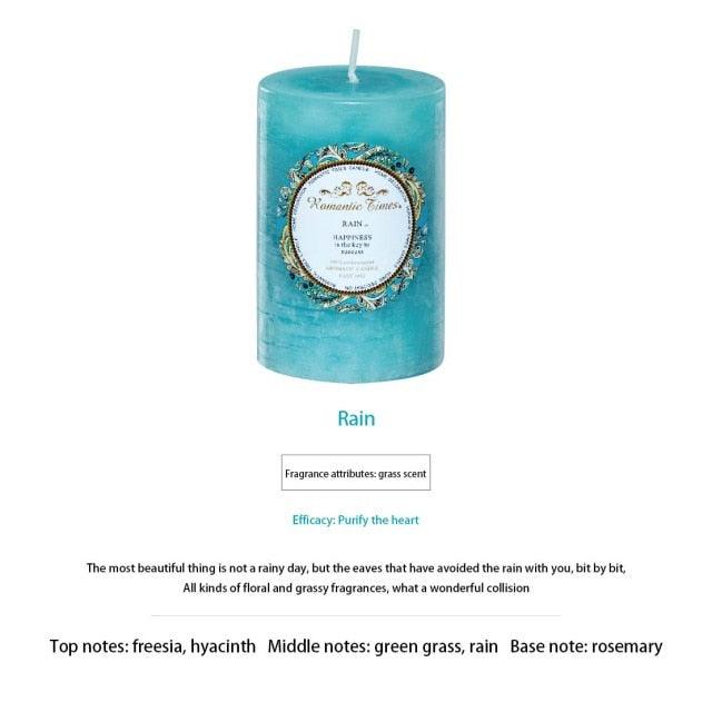 Smokeless Soy Wax Scented Candles Scented Pillar Candles Dripless Clean Burning Smokeless Dinner Candle For Wedding Party Restaurants Home Candles Church Wedding Birthday Holiday Scented Buddhist Creative Candles