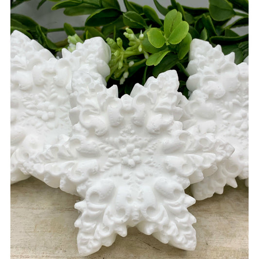 10 Snowflake Soaps