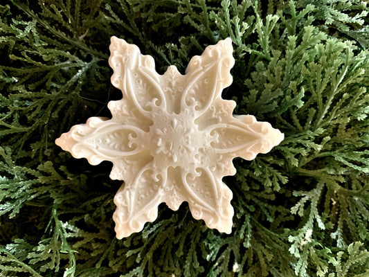 10 Snowflake Soaps