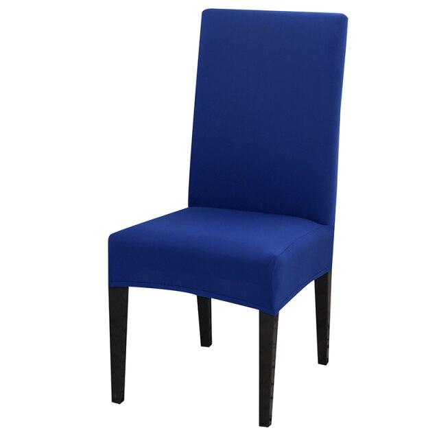 Solid Color Chair Cover Stretch Spandex Seat Cover For Office Wedding Banquet Hotel Home Chair Covers Banquet Chair Seat Protector Slipcover For Home Party Hotel Wedding Ceremony