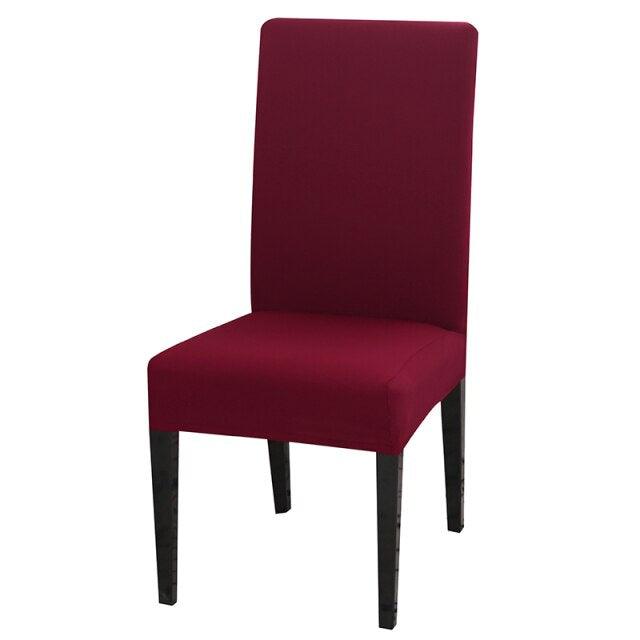 Solid Color Chair Cover Stretch Spandex Seat Cover For Office Wedding Banquet Hotel Home Chair Covers Banquet Chair Seat Protector Slipcover For Home Party Hotel Wedding Ceremony
