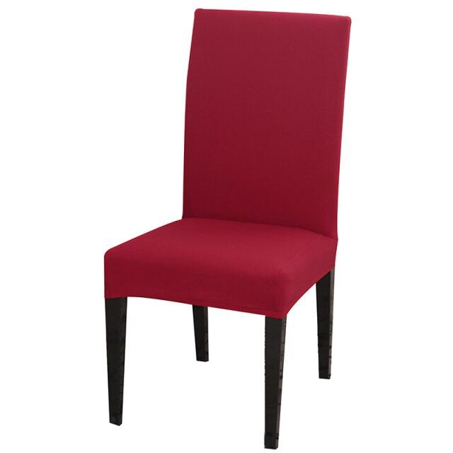 Solid Color Chair Cover Stretch Spandex Seat Cover For Office Wedding Banquet Hotel Home Chair Covers Banquet Chair Seat Protector Slipcover For Home Party Hotel Wedding Ceremony