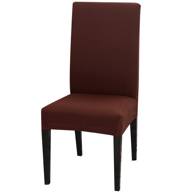 Solid Color Chair Cover Stretch Spandex Seat Cover For Office Wedding Banquet Hotel Home Chair Covers Banquet Chair Seat Protector Slipcover For Home Party Hotel Wedding Ceremony