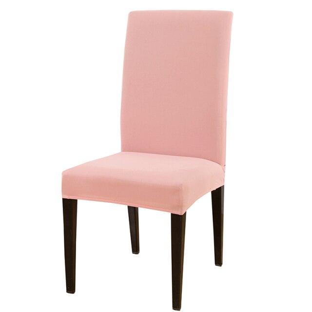 Solid Color Chair Cover Stretch Spandex Seat Cover For Office Wedding Banquet Hotel Home Chair Covers Banquet Chair Seat Protector Slipcover For Home Party Hotel Wedding Ceremony