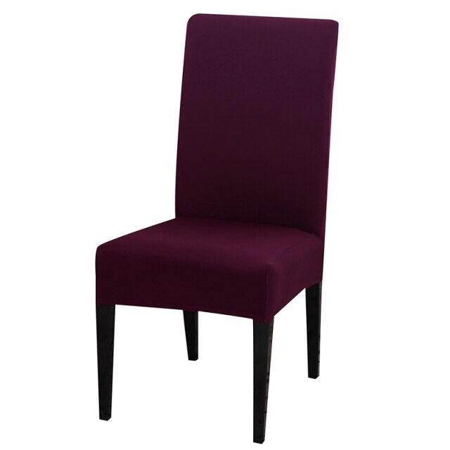 Solid Color Chair Cover Stretch Spandex Seat Cover For Office Wedding Banquet Hotel Home Chair Covers Banquet Chair Seat Protector Slipcover For Home Party Hotel Wedding Ceremony