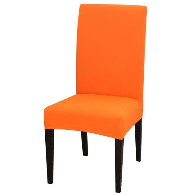Solid Color Chair Cover Stretch Spandex Seat Cover For Office Wedding Banquet Hotel Home Chair Covers Banquet Chair Seat Protector Slipcover For Home Party Hotel Wedding Ceremony