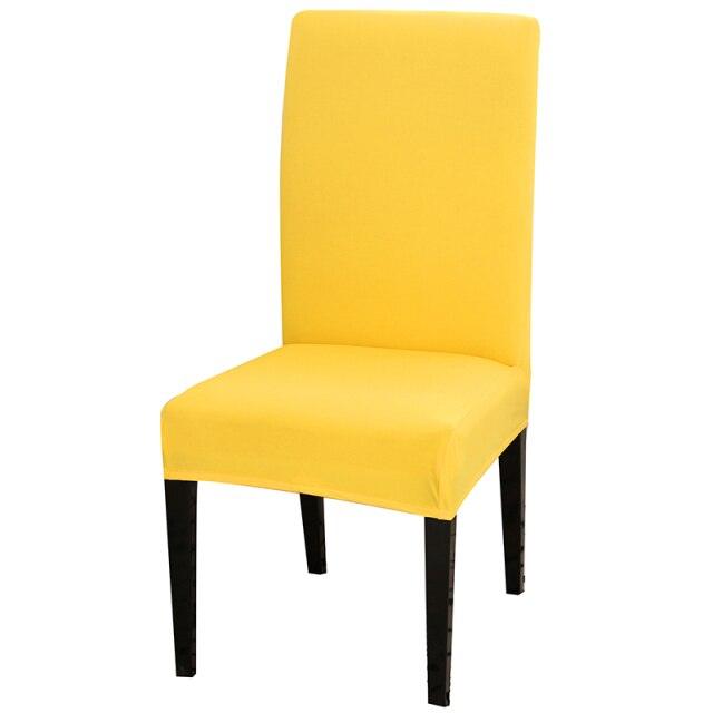 Solid Color Chair Cover Stretch Spandex Seat Cover For Office Wedding Banquet Hotel Home Chair Covers Banquet Chair Seat Protector Slipcover For Home Party Hotel Wedding Ceremony