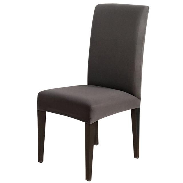 Solid Color Chair Cover Stretch Spandex Seat Cover For Office Wedding Banquet Hotel Home Chair Covers Banquet Chair Seat Protector Slipcover For Home Party Hotel Wedding Ceremony
