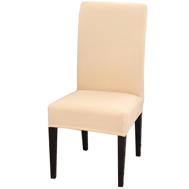 Solid Color Chair Cover Stretch Spandex Seat Cover For Office Wedding Banquet Hotel Home Chair Covers Banquet Chair Seat Protector Slipcover For Home Party Hotel Wedding Ceremony