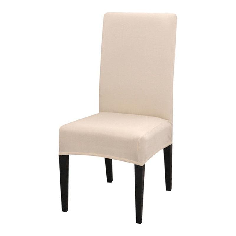 Solid Color Chair Covers Elastic Stretch Protection Case Slipcovers for Wedding Restaurant Home Kitchen Dining Chair Cover Dining Chair Slipcovers Stretch Parsons Chair Covers Sets Chiar Protector Removable Washable Elastic for Ktichen Dining Room