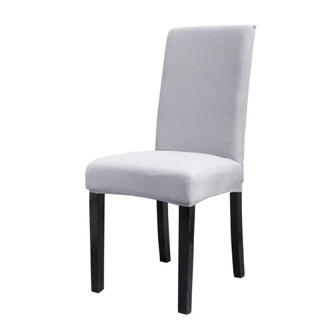 Solid Color Chair Covers Elastic Stretch Protection Case Slipcovers for Wedding Restaurant Home Kitchen Dining Chair Cover Dining Chair Slipcovers Stretch Parsons Chair Covers Sets Chiar Protector Removable Washable Elastic for Ktichen Dining Room
