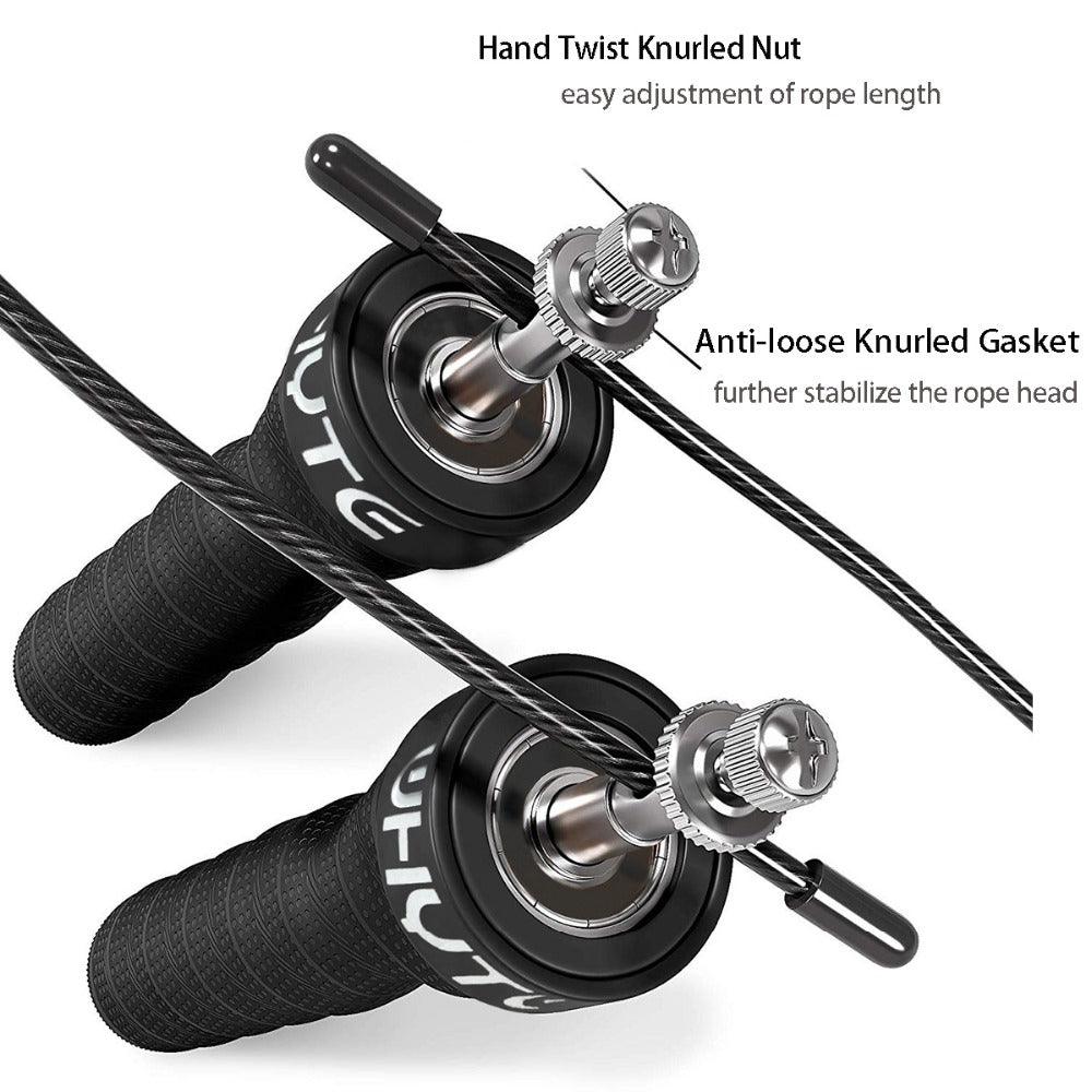 Speed Skipping Rope Jump Rope With Anti-Slip Handle For Double Unders Adjustable Heavy Speed Jump Rope Handles With Removable Weights For Women Men Sport Outdoor Workout Skipping Rope