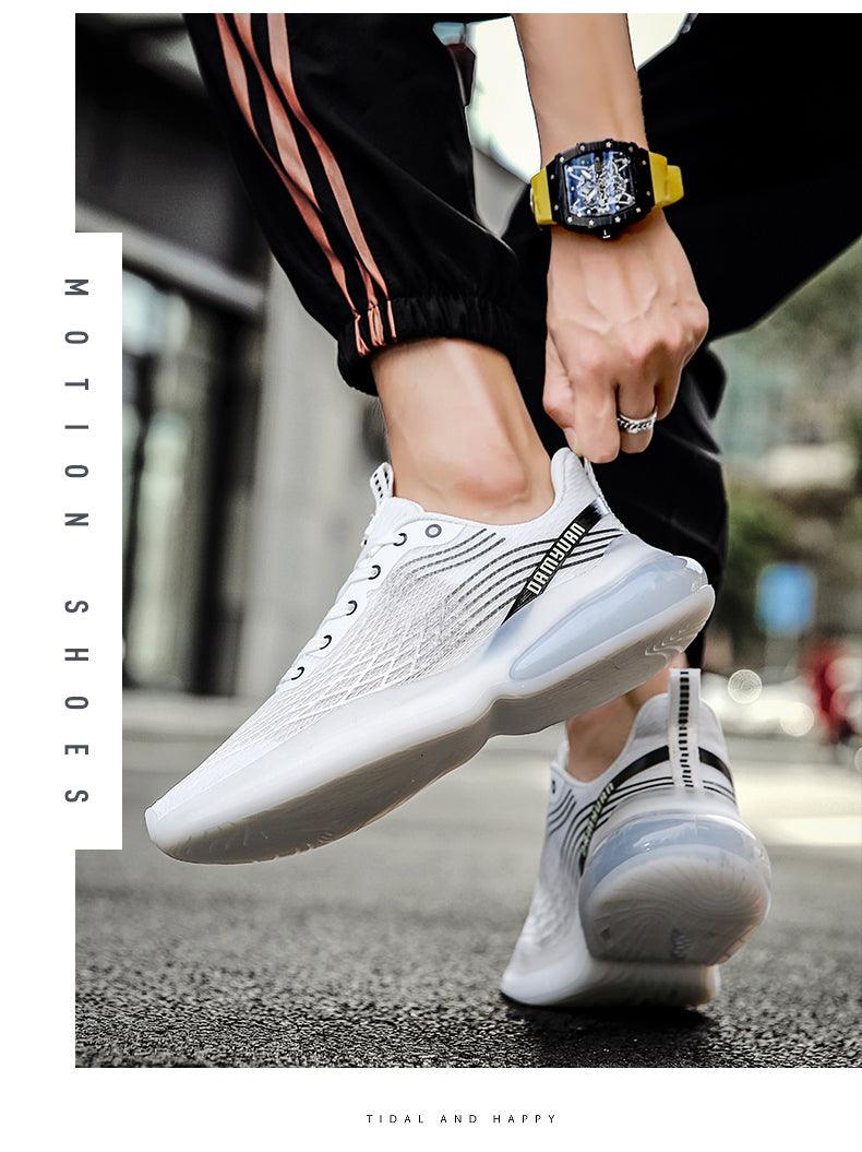 Sport Mens Shoes Comfortable Casual Breathable Lightweight Sneakers Gym Running Sneakers Men Breathable Mesh Ultra Comfortable Athletic Fashion Jogging Sneaker For Tennis Workout