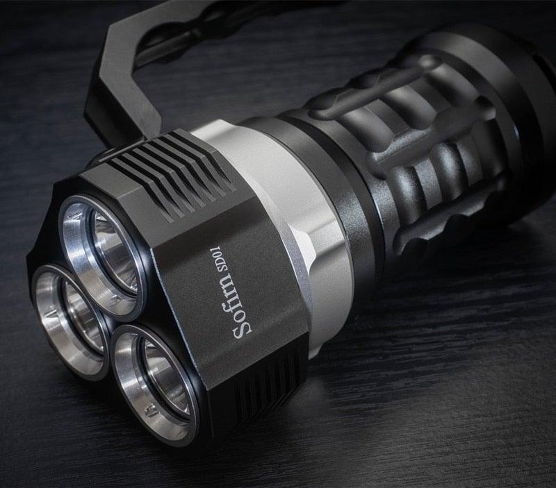 Super Bright High Lumen Underwater and Powerful Waterproof  LED Torchlight with Magnetic Control Switch Diving Light Dive Flashlight For Camping Hiking Running Jogging Diving Household Use