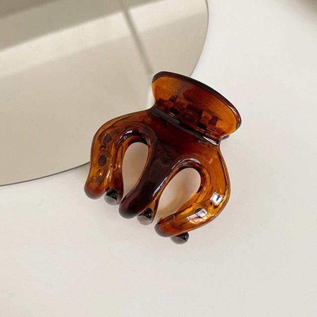 Sweet Flower Shape Hair Clips for Women Girls Hair Claw Chic Barrettes Claw Crab Hairpins Styling Bohemia Hair Jaw Clamps Medium Thick Hair Women