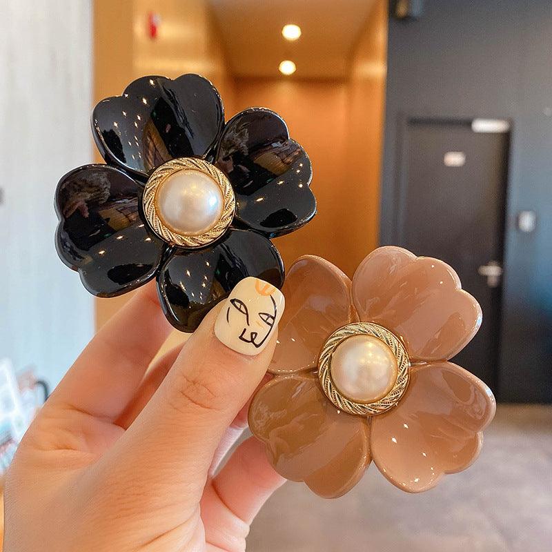 Sweet Flower Shape Hair Clips for Women Girls Hair Claw Chic Barrettes Claw Crab Hairpins Styling Bohemia Hair Jaw Clamps Medium Thick Hair Women