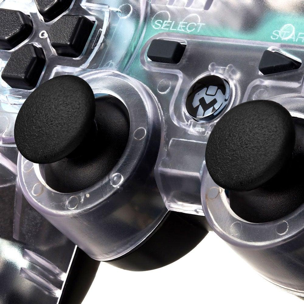 Transparent Eye Catching Wireless Dual Shock Bluetooth Joystick Gamepad Console Controller Compatible With PC Laptop